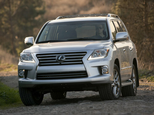 Коврики ЭВА "EVA ромб" для Lexus LX570 (suv / J200) 2012 - 2015, черные, 2шт.