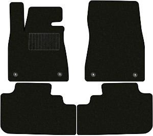 Коврики "Премиум+" в салон Lexus RX300 IV (suv / AGL20W, AGL25W) 2017 - 2019, черные 4шт.