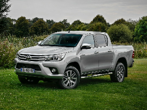 Коврики текстильные для Toyota Hilux Pick Up (пикап / AN120) 2017 - Н.В.