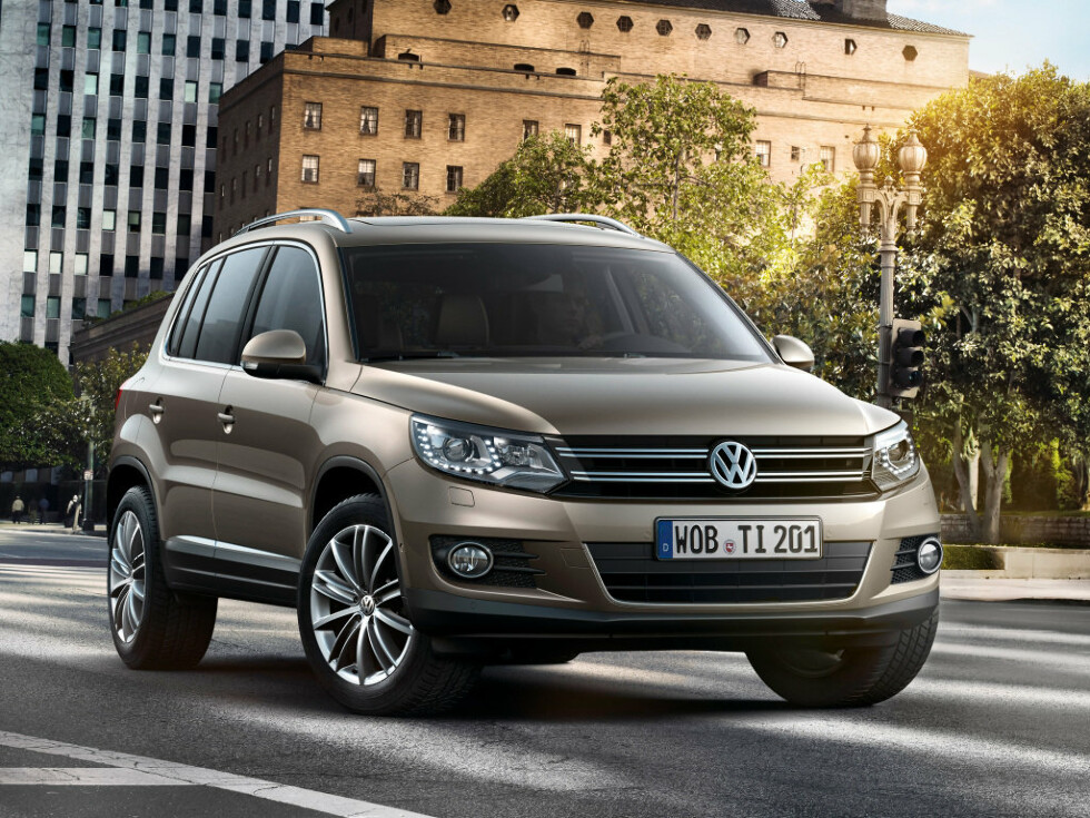 Коврики ЭВА "EVA ромб" для Volkswagen Tiguan I (suv / NF) 2011 - 2017, серые, 5шт.