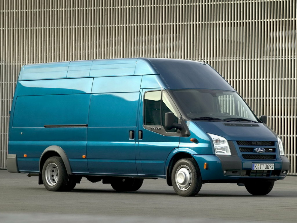 Коврики текстильные "Стандарт" для Ford Transit VI (автобус) 2006 - 2014, черные, 2шт.