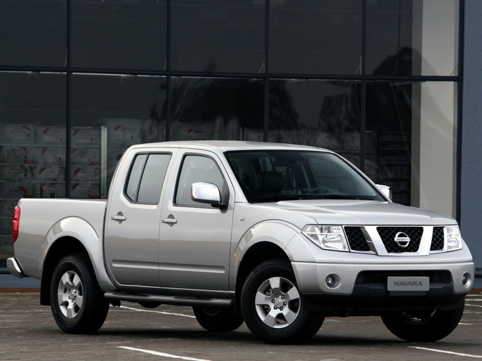 Коврики текстильные "Стандарт" для Nissan Navara c бардачком II (пикап / D40) 2004 - 2010, черные, 5шт.