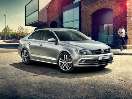 Коврики текстильные "Классик" для Volkswagen Jetta VI (седан / NF) 2014 - 2019, черные, 5шт.