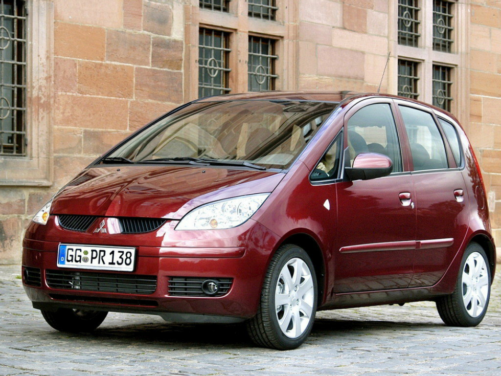 Коврики ЭВА "EVA сота" для Mitsubishi Colt (хэтчбек 5 дв / Z30) 2002 - 2009, черные, 4шт.