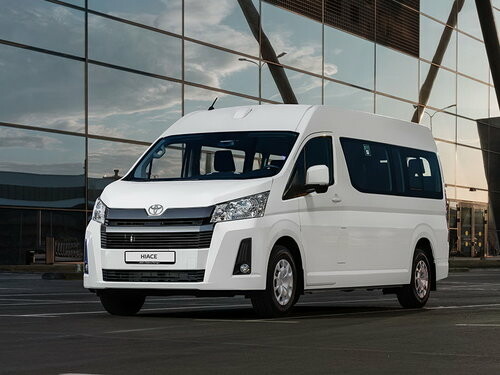 Коврики ЭВА "EVA ромб" для Toyota Hiace VI (минивэн / H300) 2019 - Н.В., серые, 2шт.