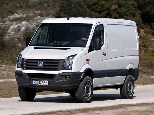 Коврики ЭВА "EVA ромб" для Volkswagen Crafter (автобус) 2011 - 2016, черные, 2шт.