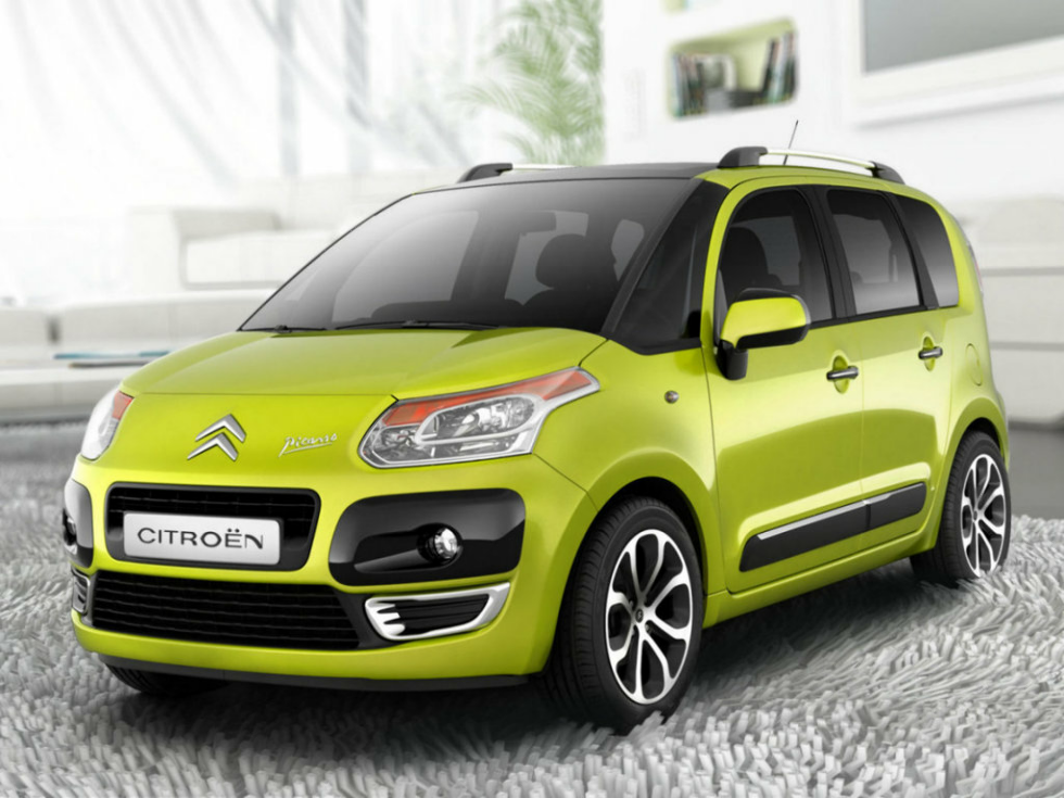 Коврики текстильные "Комфорт" для Citroen C3 Picasso (минивэн) 2009 - 2012, ые, 4шт.