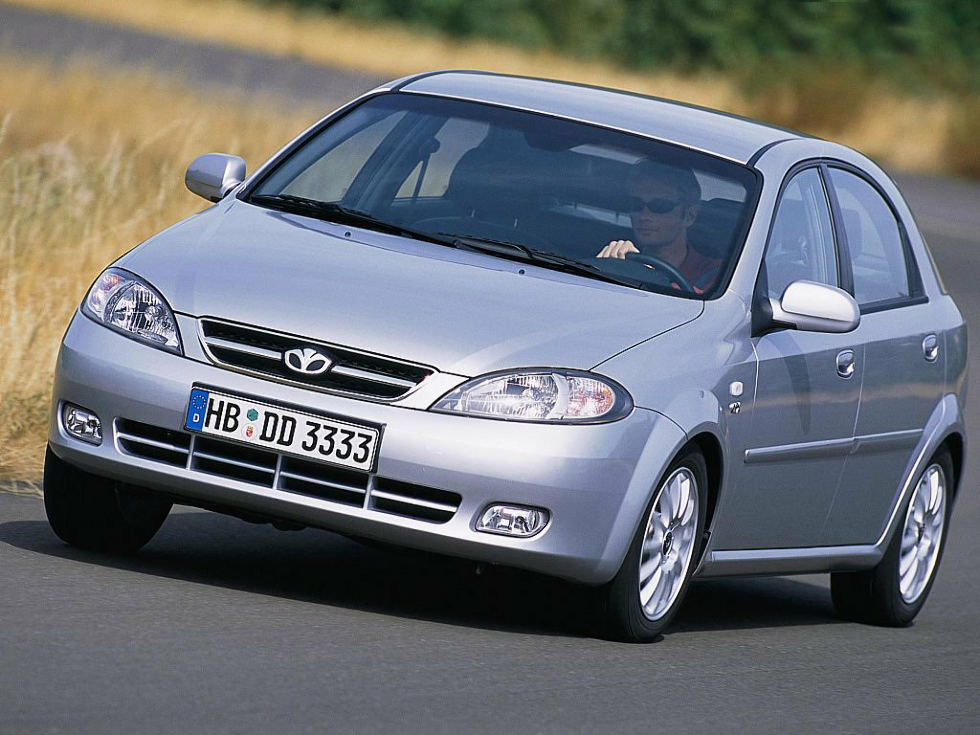 Коврики текстильные "Стандарт" для Daewoo Lacetti (хэтчбэк / J200) 2004 - 2009, черные, 5шт.