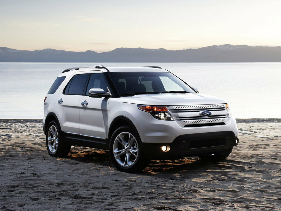 Коврики текстильные "Стандарт" для Ford Explorer V (suv / U502) 2010 - 2016, черные, 5шт.