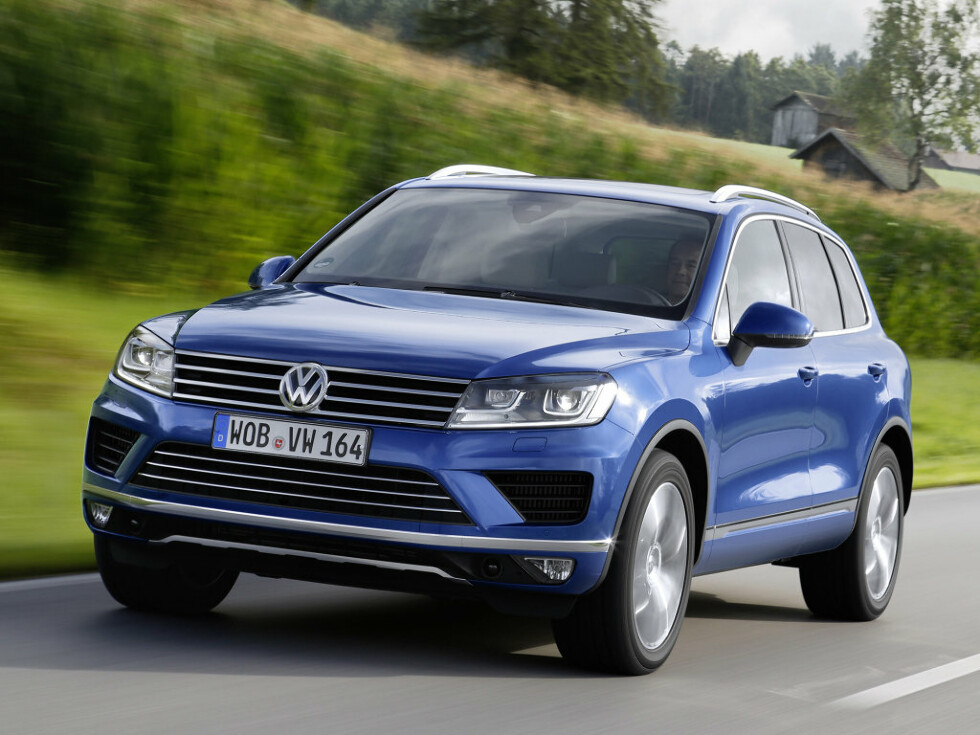 Коврики текстильные "Комфорт" для Volkswagen Touareg II (suv, гибрид / 7P5) 2014 - 2018, бежевые, 4шт.