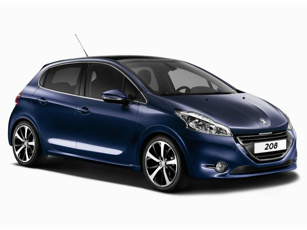 Коврики ЭВА "EVA ромб" для Peugeot 208 (хэтчбек 5 дв) 2012 - 2016, черные, 4шт.