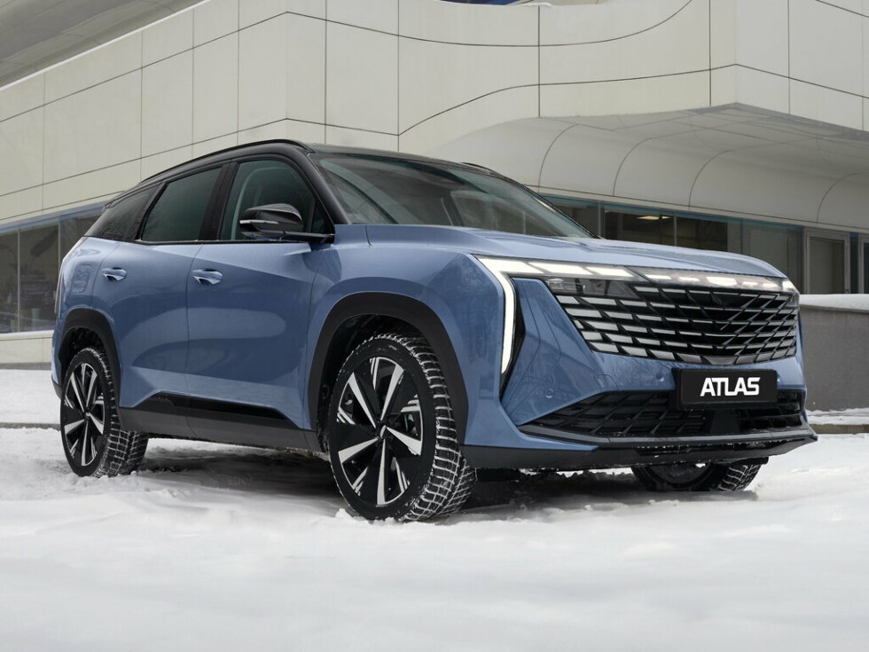 Коврики текстильные "Классик" для Geely Atlas II (suv / FX11 (2WD)) 2023 - Н.В., темно-серые, 3шт.