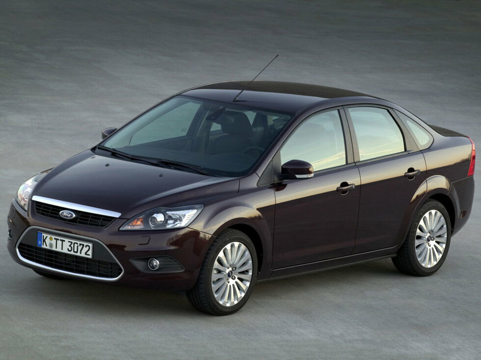 Коврики текстильные "Стандарт" для Ford Focus II (седан / CB4) 2007 - 2011, черные, 5шт.