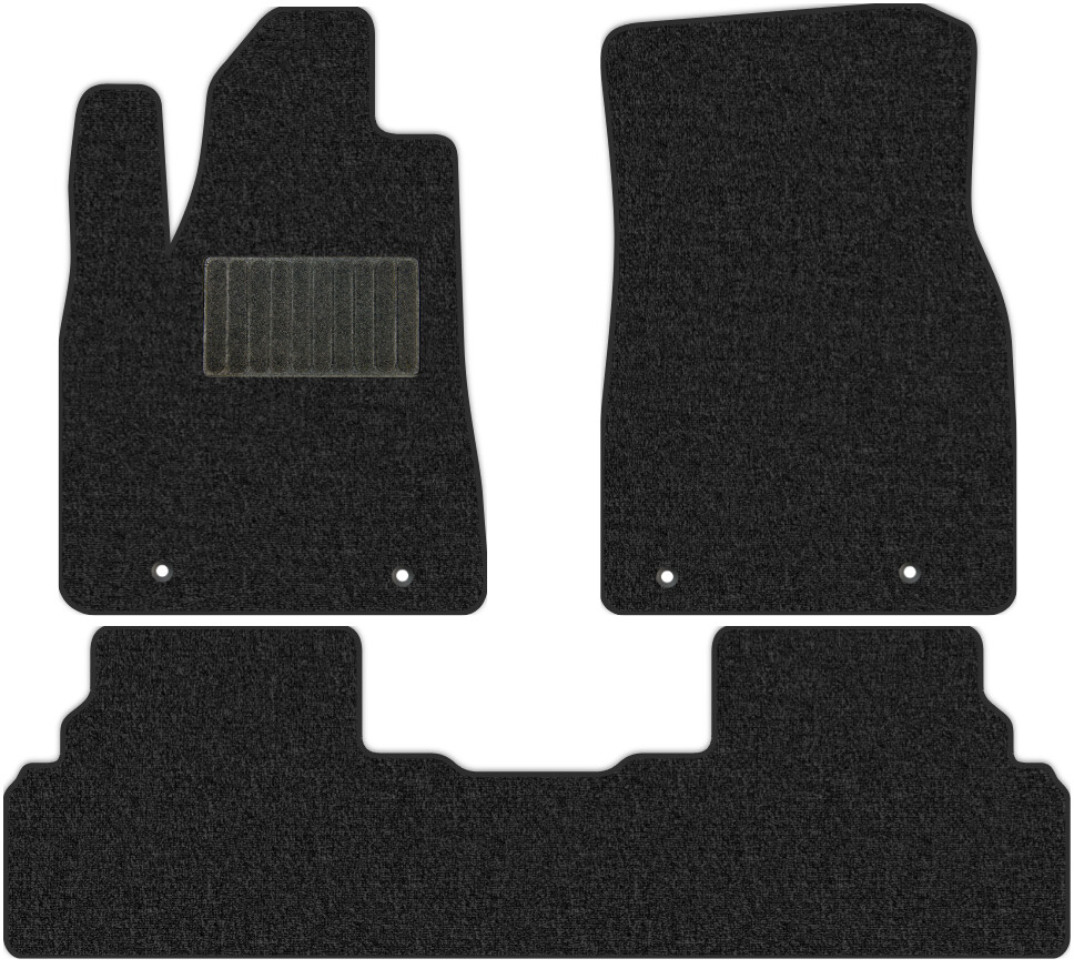 Коврики текстильные "Классик" для Lexus RX450h III (suv, гибрид / AL10) 2009 - 2012, темно-серые, 3шт.