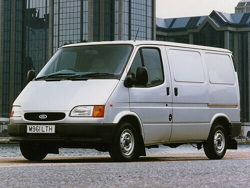 Коврики ЭВА "EVA ромб" для Ford Transit IV (грузовик) 1986 - 2000, черные, 2шт.