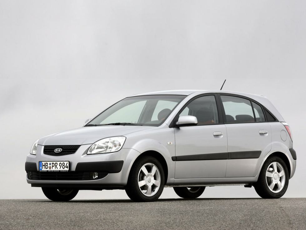 Коврики текстильные "Комфорт" для Kia Rio II (хэтчбек 5 дв / JB) 2005 - 2009, ые, 4шт.