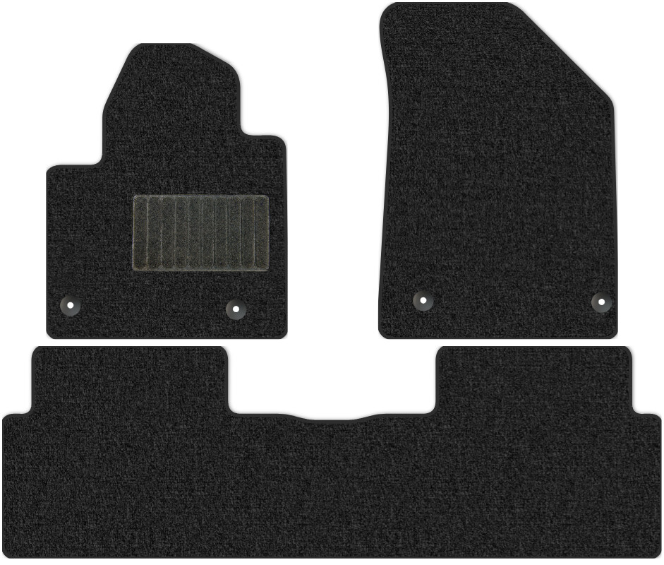 Коврики текстильные "Классик" для Citroen C5 II (седан / RW) 2008 - 2016, темно-серые, 3шт.
